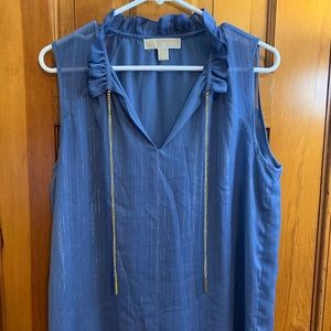 Michael Kors shimmery blue top